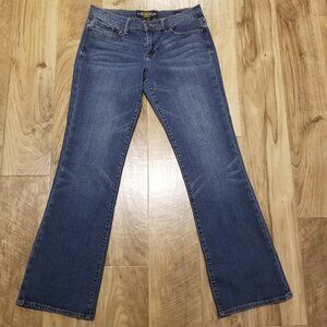 Lucky Brand Sweet n Low Blue Jeans 8 Womens Selvedge Stretch Denim Flare 32 x 31